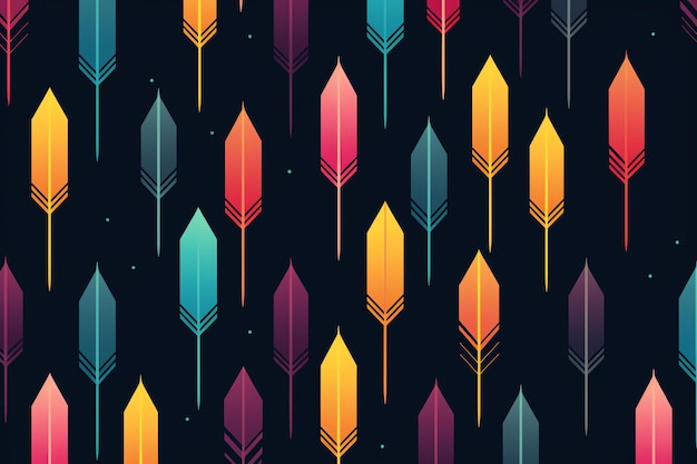 Photo arrows colorful illustration pattern background