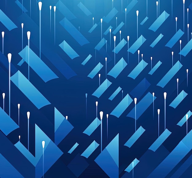 arrows moving upward on blue surface in the style of graphic illustrations