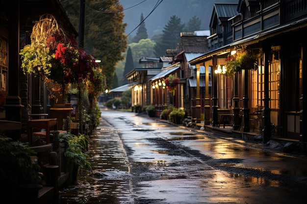 Arrowtown 매력적인 마을 생성 IA의 역사적 건축물과 민속