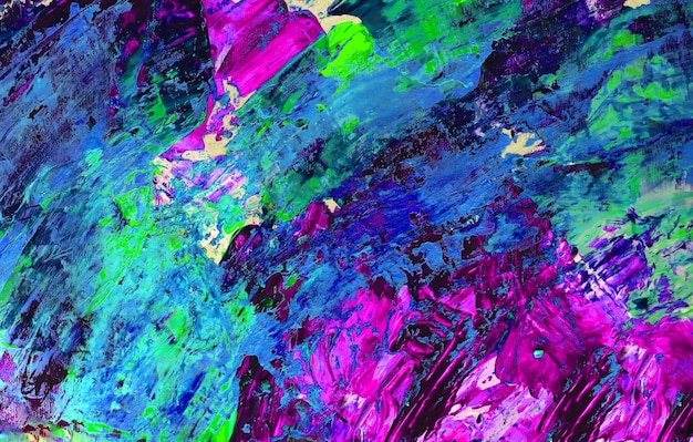 Art abstract paint with acrylic colors