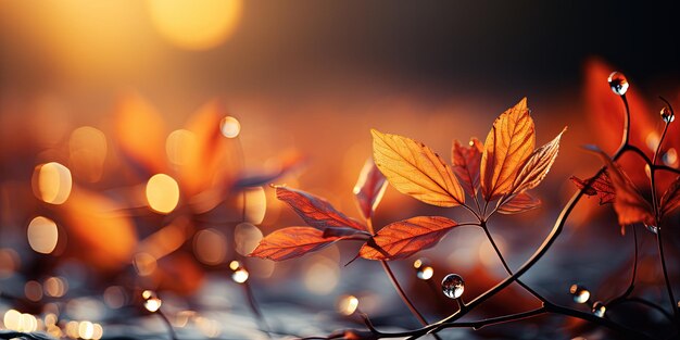 Art autumn sunny nature background