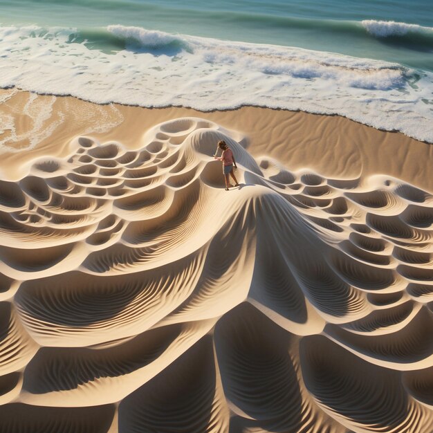 Foto l'arte della spiaggia