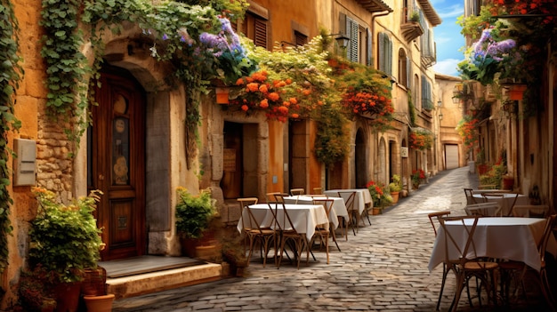 Art beautiful old town of provence