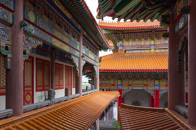 Art of building in Chinese temple