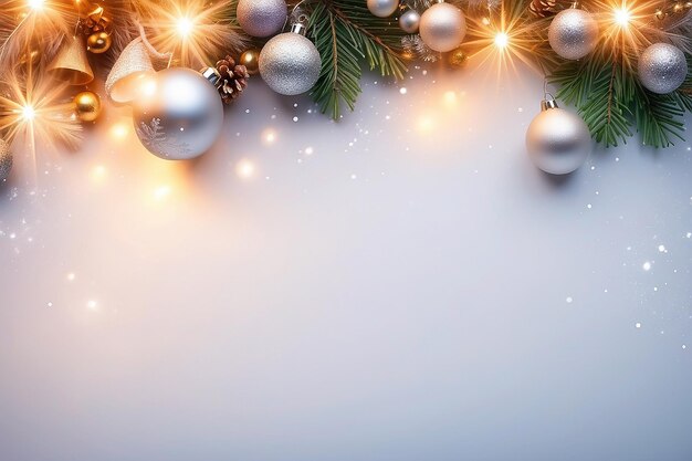 Art Christmas holidays light background