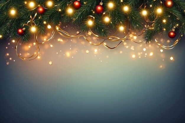 Art Christmas holidays lights background