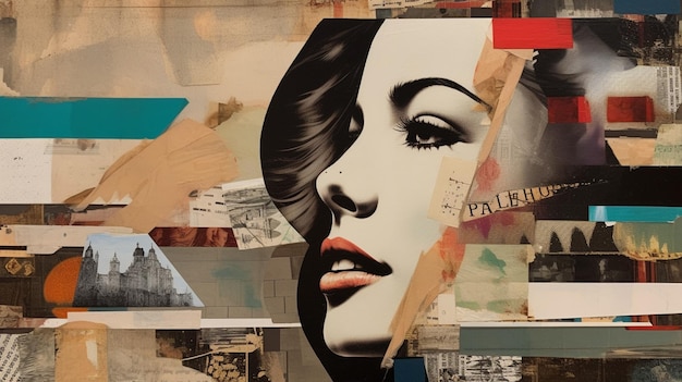 Art contemporary collage design