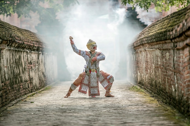 Art culture Thailand Dancing in masked khon in literature ramayana, thailand culture, Khon, thailand traditional culture, Thailand