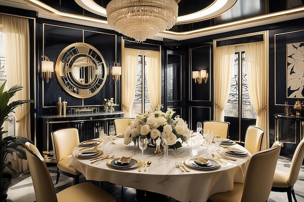 Art Deco Dining Room Gatsbyera Glamour and Bold Geometry