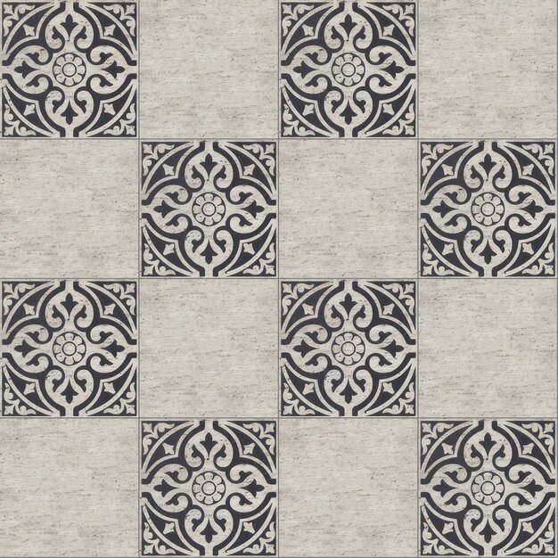 Art deco geometric marble tiles texture seamless