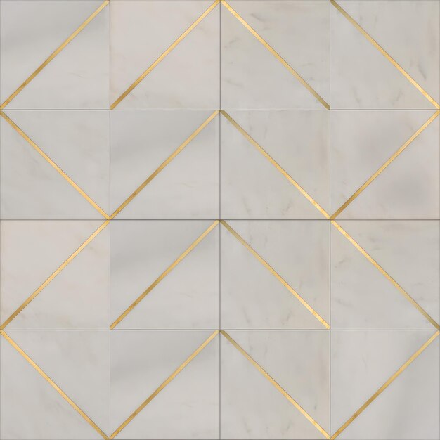 Art deco geometric marble tiles texture seamless