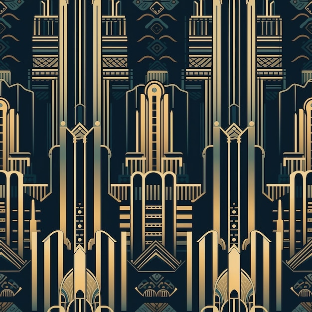 Premium Photo  Art deco wallpaper that says'art deco'on it