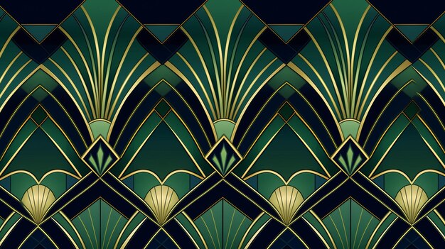 Photo art deco wallpaper