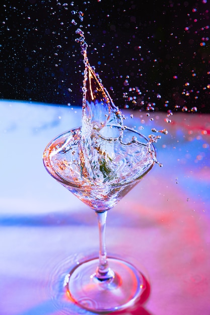 Photo art of decoration martini in a bar