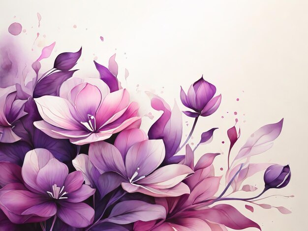 The Art of Elegance Water Purple Gradient on White Background