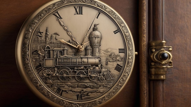 art of engraving time watch clock