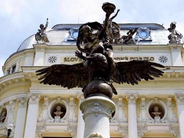 The art fountain in Bratislava, Slovakia