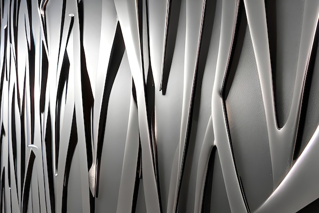 The Art of Geometry A Futuristic Metallic Wallpaper