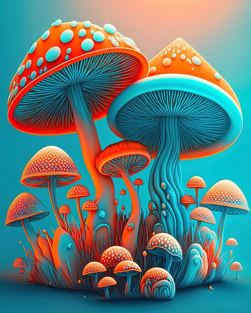 Art of mushrooms