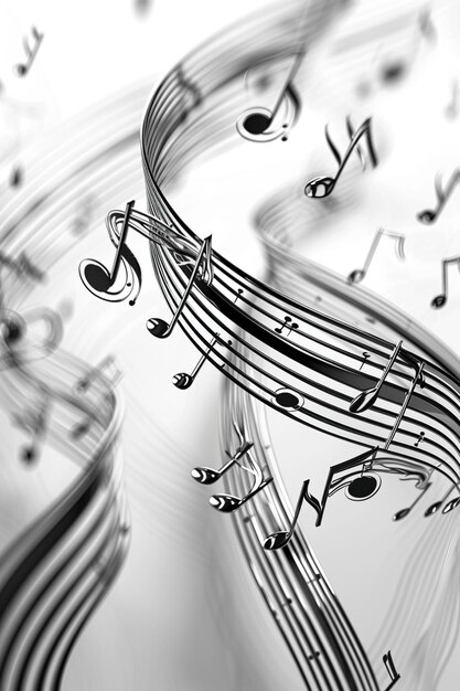 Photo art of music lovers instruments with music notes and symbol illustration