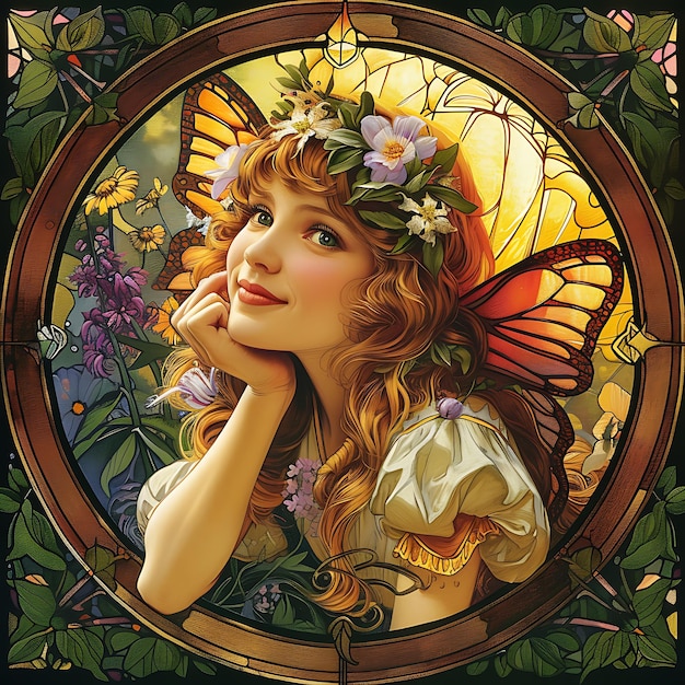 Foto bellezza art nouveau