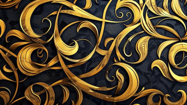 Art Nouveau Gold Pattern