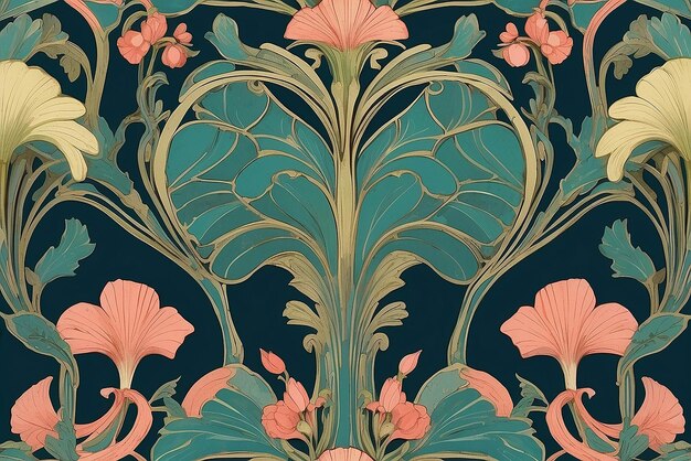 Photo art nouveau inspired decor