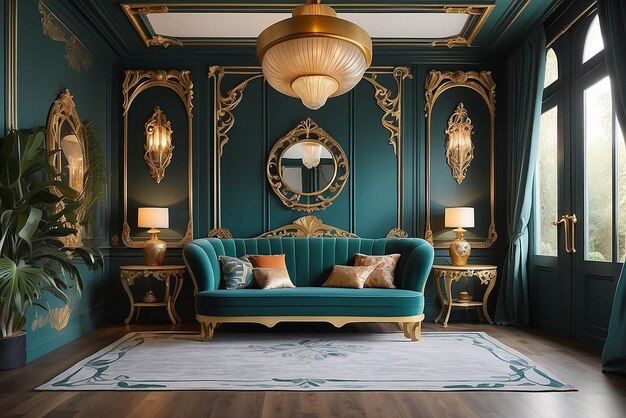 Photo art nouveau inspired decor