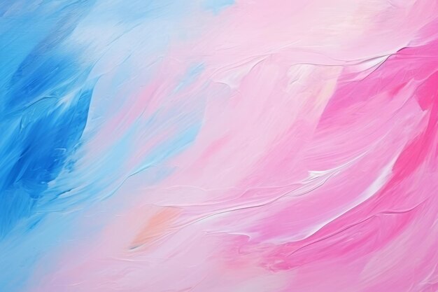 Foto arte olio e acrilico smear blot tela pittura parete consistenza astratta rosa blu colore bianco macchia