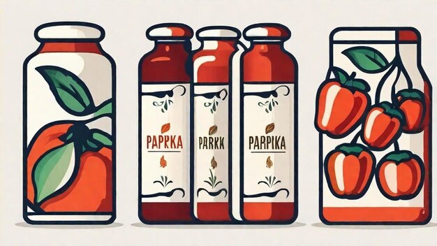 Foto l'arte del paprika