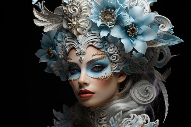 Art portrait Fantasy makeup and costumes