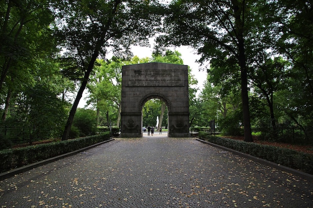 Art in Treptow park in Berlin Germany