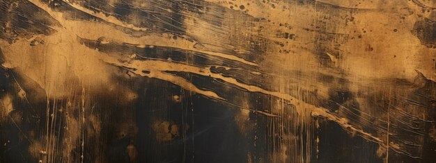 art of wooden plane covered with gold ink