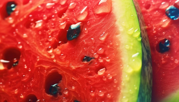 Artful and imaginative watermelon watercolor creation