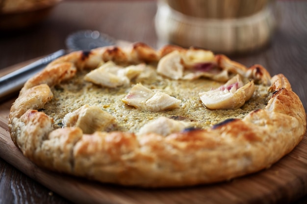 Artichoke Flan Freshly Baked High quality photo