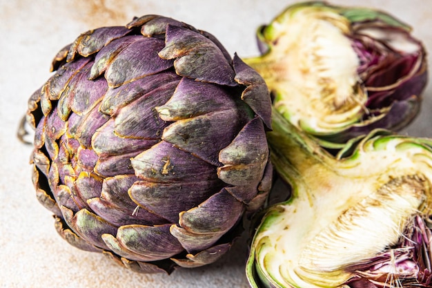 artichoke fruit healthy meal food snack on the table copy space food background rustic