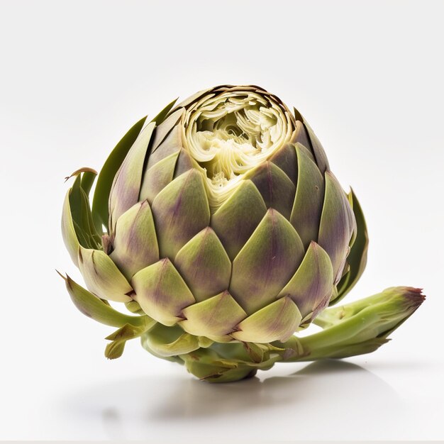 An artichoke with the word artichoke on it