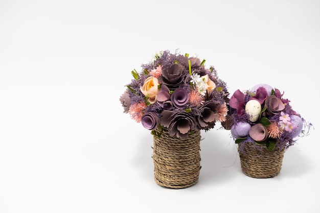 Artificial flowers in a bouquets at a decoartion shop