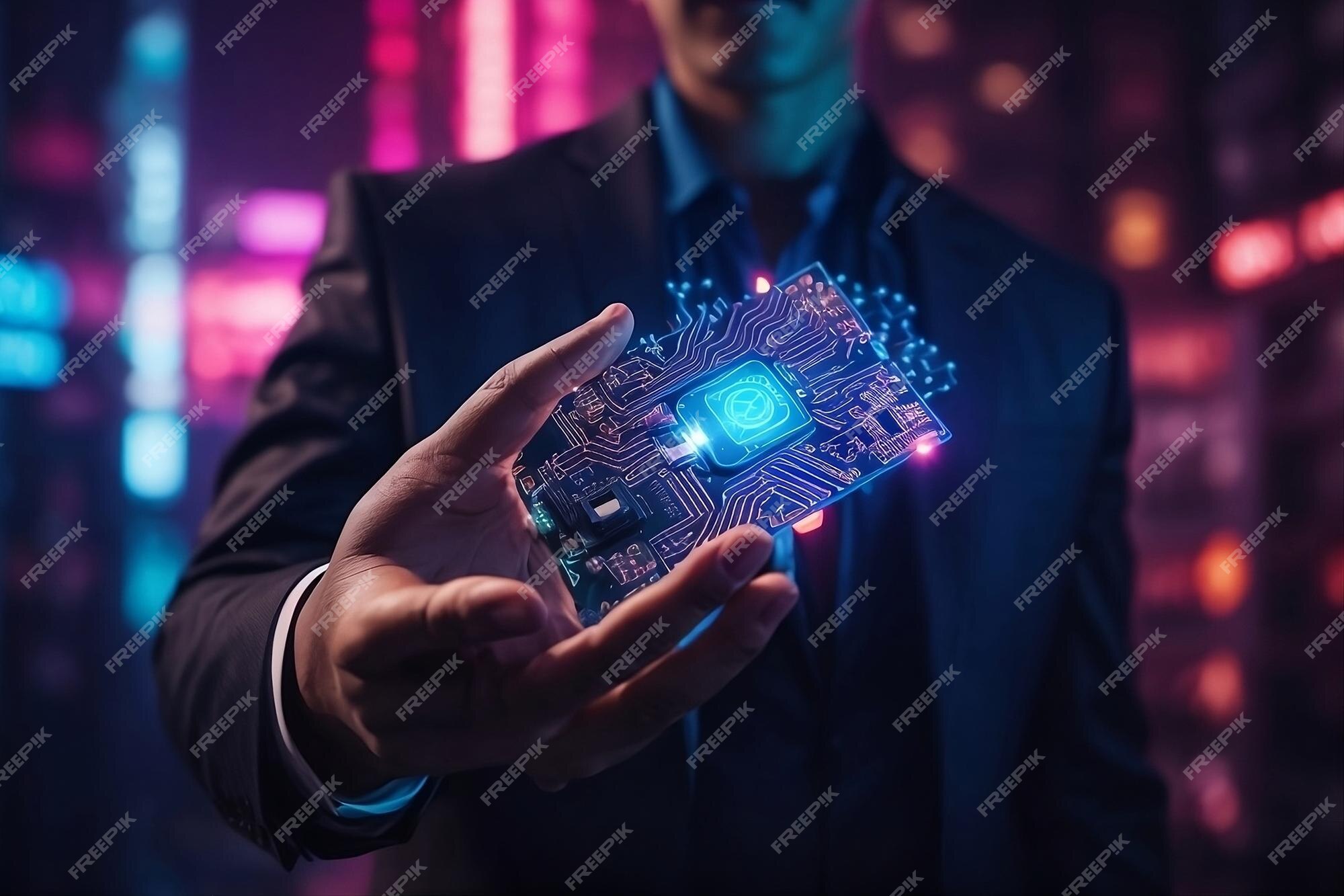 Artificial intelligence AI circuit board in shape ... Circuit Diagram