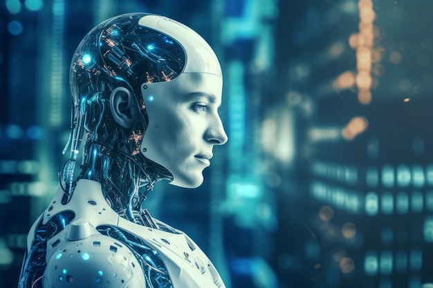 Artificial intelligence in business futuristic bionic technologies