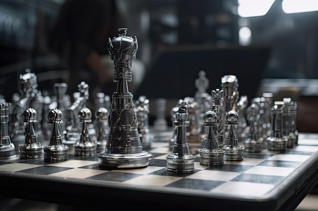 Artificial intelligence chess pieces