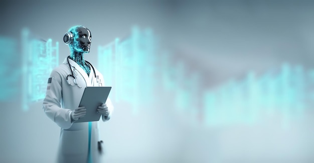 Artificial Intelligence Doctor Concept, AI Medicine, AI assisted diagnostic
