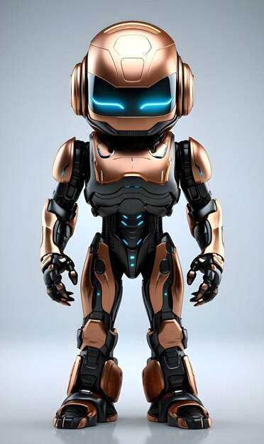 Artificial Intelligence Futuristic Robot with High Tech Innovation