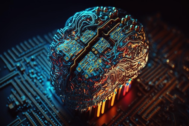 artificial intelligence futuristic technology trends concept network structure background machine learning data background big databinary digits technology and science generative ai