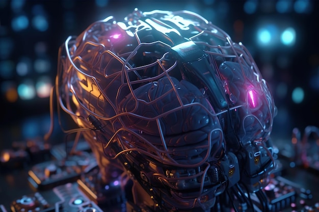 artificial intelligence futuristic technology trends concept network structure background machine learning data background big databinary digits technology and science generative ai