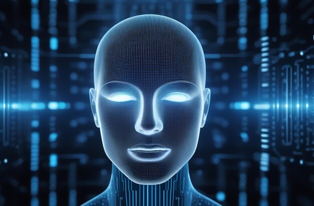 Artificial intelligence in humanoid head and digital brain