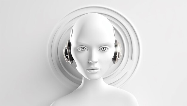 Логотип искусственного интеллекта Минималистский 3d AI простой и белый фон Сверхвысокое качество