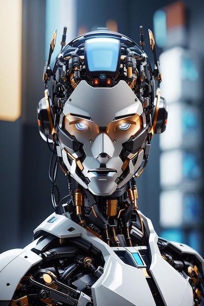 Робот с искусственным интеллектом выглядит как Generative AI 2