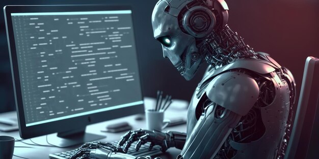 artificial intelligence robot using computer software for gpt binary coding