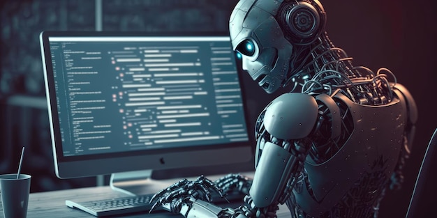 artificial intelligence robot using computer software for gpt binary coding